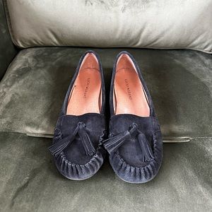 Lucky Brand | Women’s Black Suede Leather Slip On Moccasins